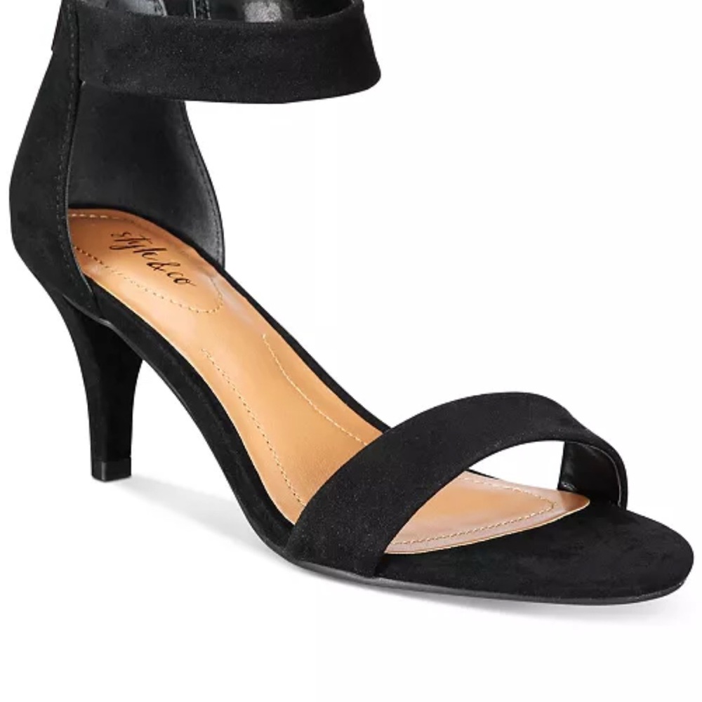 Style & Co. Black Heeled Sandals